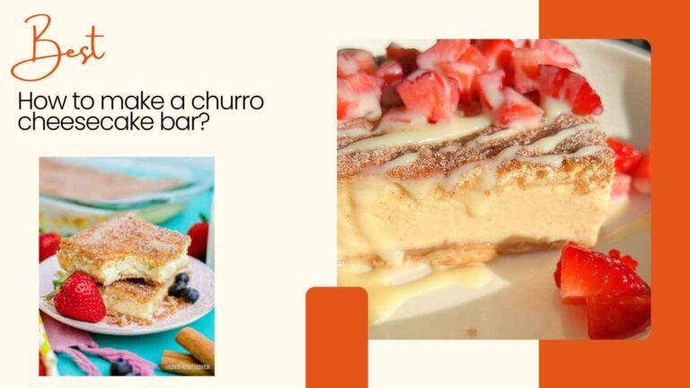 How to make a churro cheesecake bar?